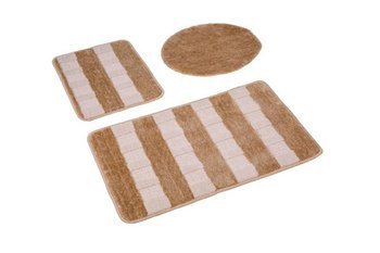 Bath mat TRANGAN KPL. 3 SZT CF02/BEIGE 45X75+45X35+48X50 CM