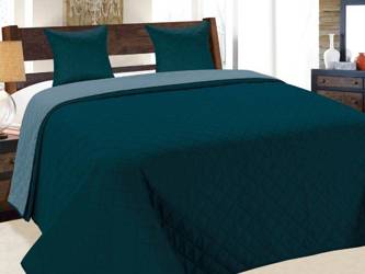 Bedspread VIGO II 180x220+2/40x40, 010/ DARK TURQUISE-BLUE