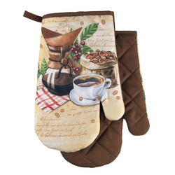 Kitchen gloves with a magnet Coffee II F23A252