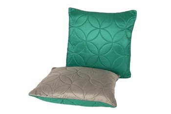 Pillow VIGO II 40x40, 006/EMERALD-GRAPHITE