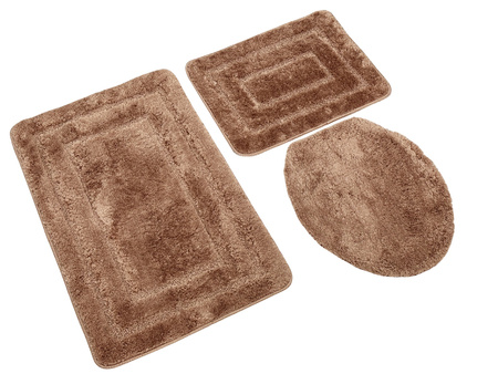 Bath mat  ALOR KPL 3 SZT. BROWN