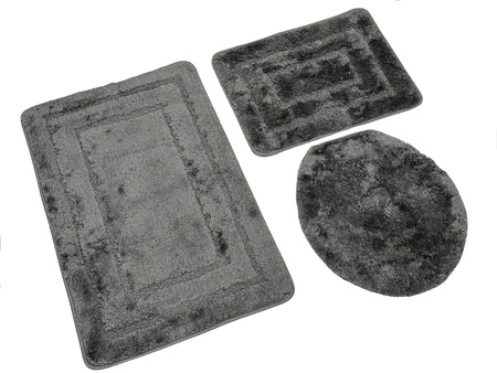 Bath mat  ALOR KPL 3 SZT. GREY DARK