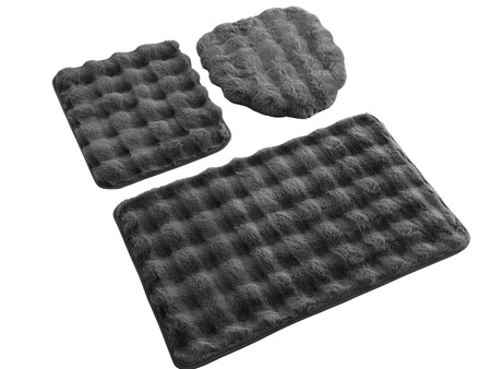 Bath mat ARUBA KPL. 3 SZT. GREY DARK