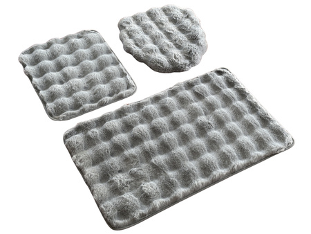 Bath mat ARUBA KPL. 3 SZT. GREY LIGHT