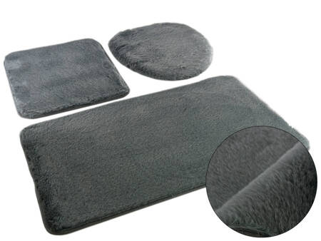 Bath mat  LOMBOK KPL 3 SZT. DARK GREY