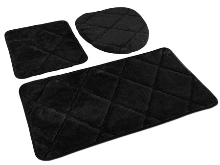 Bath mat MUNA KPL. 3 SZT. BLACK