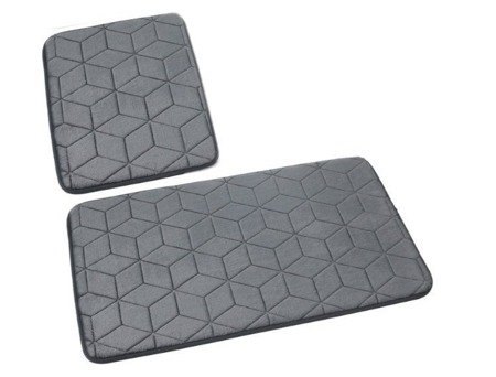 Bath mat SUMBA kpl 2 szt., LZ(31) GREY DARK 26 (45x75+45x35)