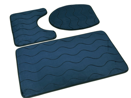 Bath mat SUMBA kpl 3 szt., LZ(23)BLUE NAVY 27