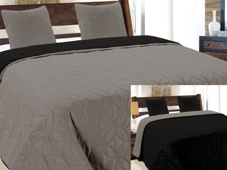 Bedspread VIGO II 180x220+2/40x40, 006/GRAPHITE-BLACK