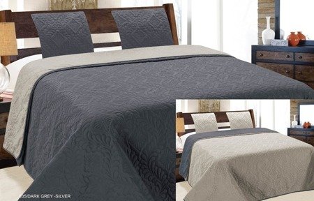 Bedspread VIGO II 180x220+2/40x40, 035/DARK GREY-SILVER