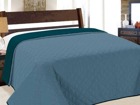 Bedspread VIGO II 220x240,  010/ DARK TURQUISE-BLUE