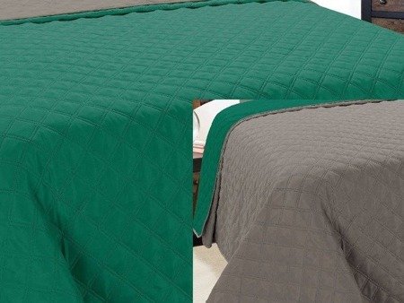 Bedspread VIGO II 220x240, 013/EMERALD-GRAPHITE