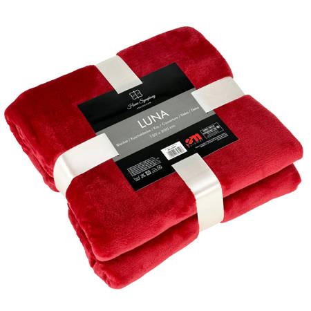 Blanket LUNA 150x200 RASPBERRY , microfiber flannel 240 gsm