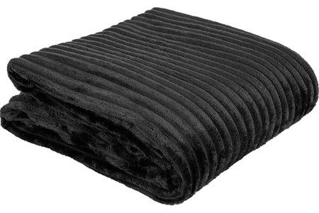 Blanket SORIA 150x200 BLACK microfibre 220-260g/m2