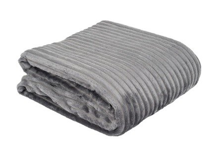 Blanket SORIA 150x200 GREY LIGHT microfibre 220-260g/m2