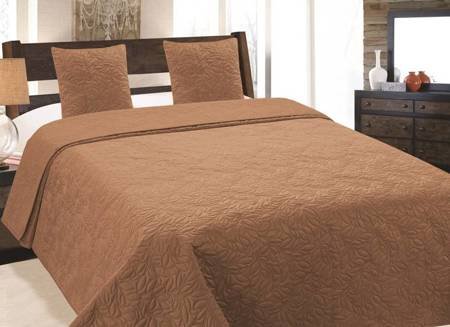 Double-Sided Bedspread Vizela 020 Brown 180x220+2x40x40