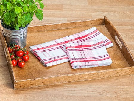 Kitchen towels ADELA 45x65, 205g/m2, RED