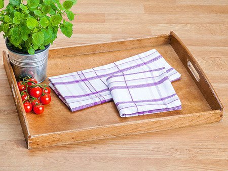 Kitchen towels ADELA 45x65, 205g/m2,VIOLET