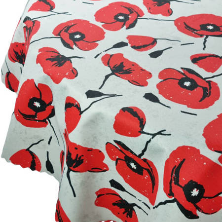 Waterproof Polyester Tablecloth Poppies