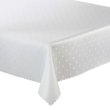 Tablecloths with stain-resistant coating  XV White