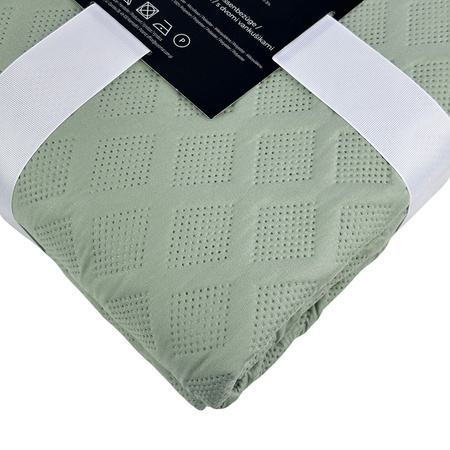 Bedspread PARLA 3D 220x240+2/40x40, SY-7654 GREEN