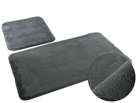 Bath mat LOMBOK KPL 2 SZT. DARK GREY