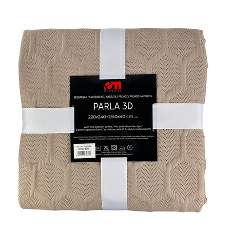 Bedspread PARLA 3D  220x240, SY-7653 BEIGE