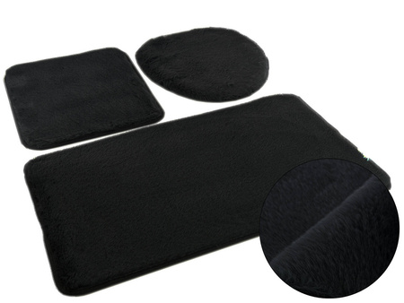 Bath mat  LOMBOK KPL 3 SZT. BLACK