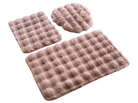 Bath mat ARUBA KPL. 3 SZT. POWDER PINK