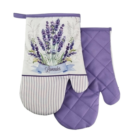 Kitchen gloves with a magnet LAVENDER II kpl 2 szt. F21A159