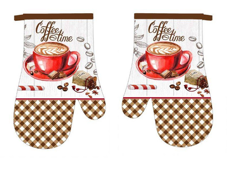 Kitchen gloves with a magnet CAPPUCCINO II kpl 2 szt.,  F22A1111