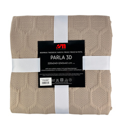 Bedspread PARLA 3D 180x220+2/40x40, SY-7653 BEIGE