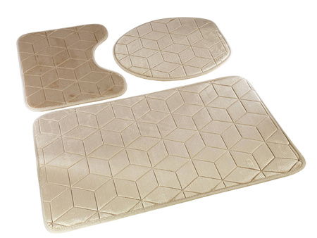 Bath mat SUMBA kpl 3 szt.,LZ(31) BEIGE 27