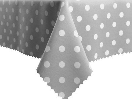 Tablecloths with stain-resistant coating  Dots Grey