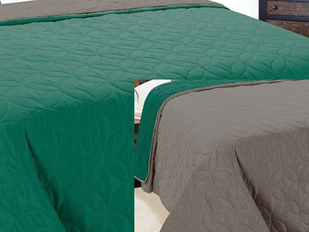 Bedspread VIGO II 170x210, 006/EMERALD-GRAPHITE