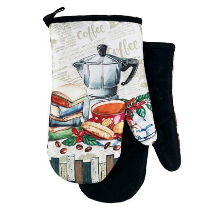 Kitchen gloves with a magnet Coffee II F23S219